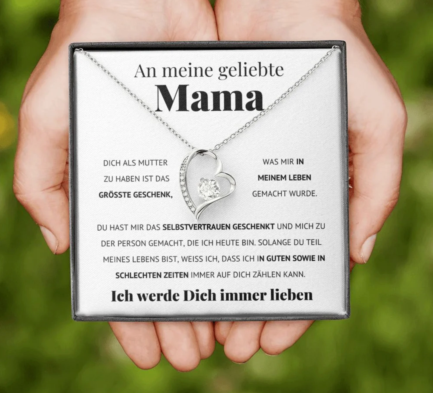 An meine geliebte Mama Halskette