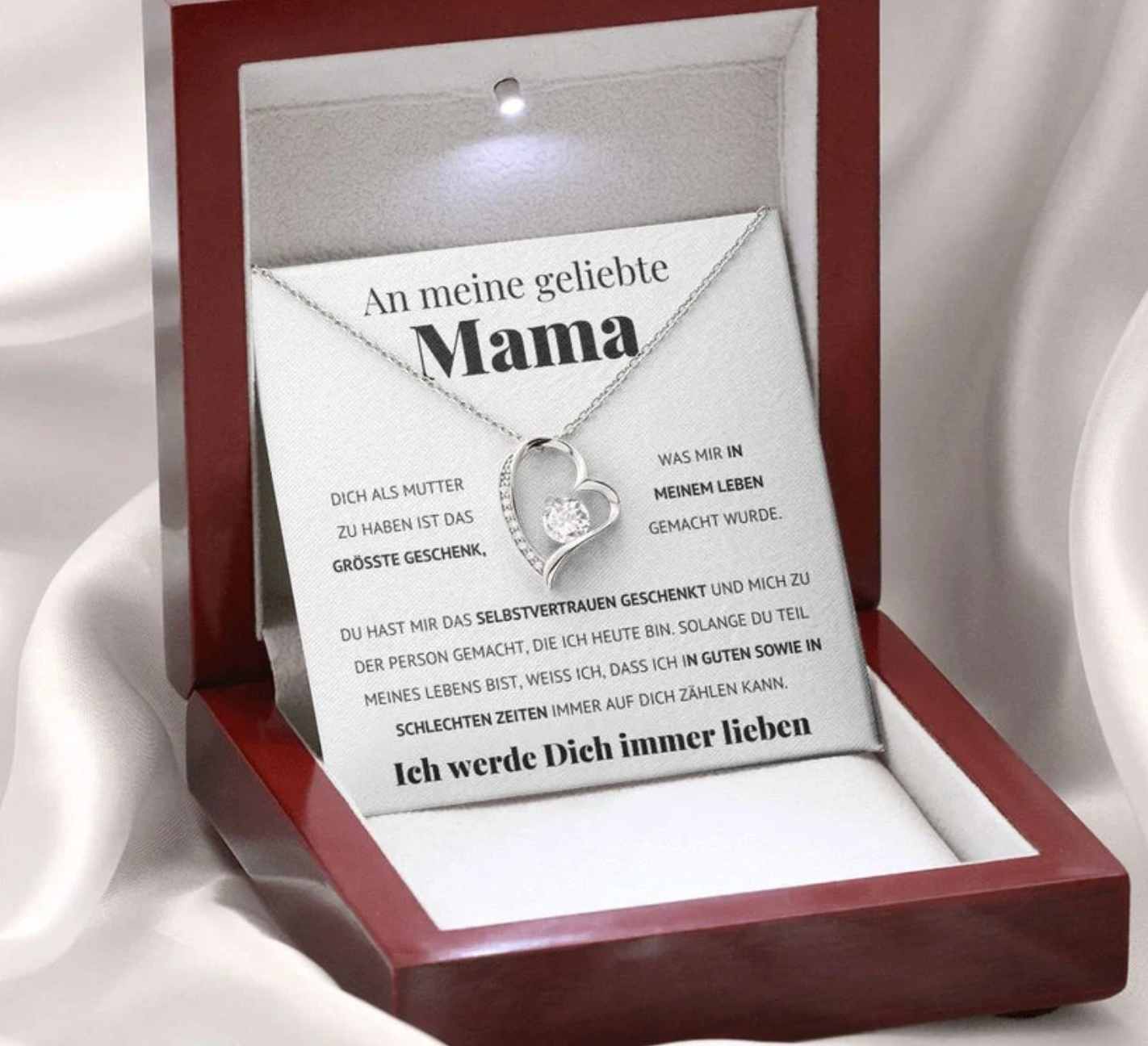 An meine geliebte Mama Halskette