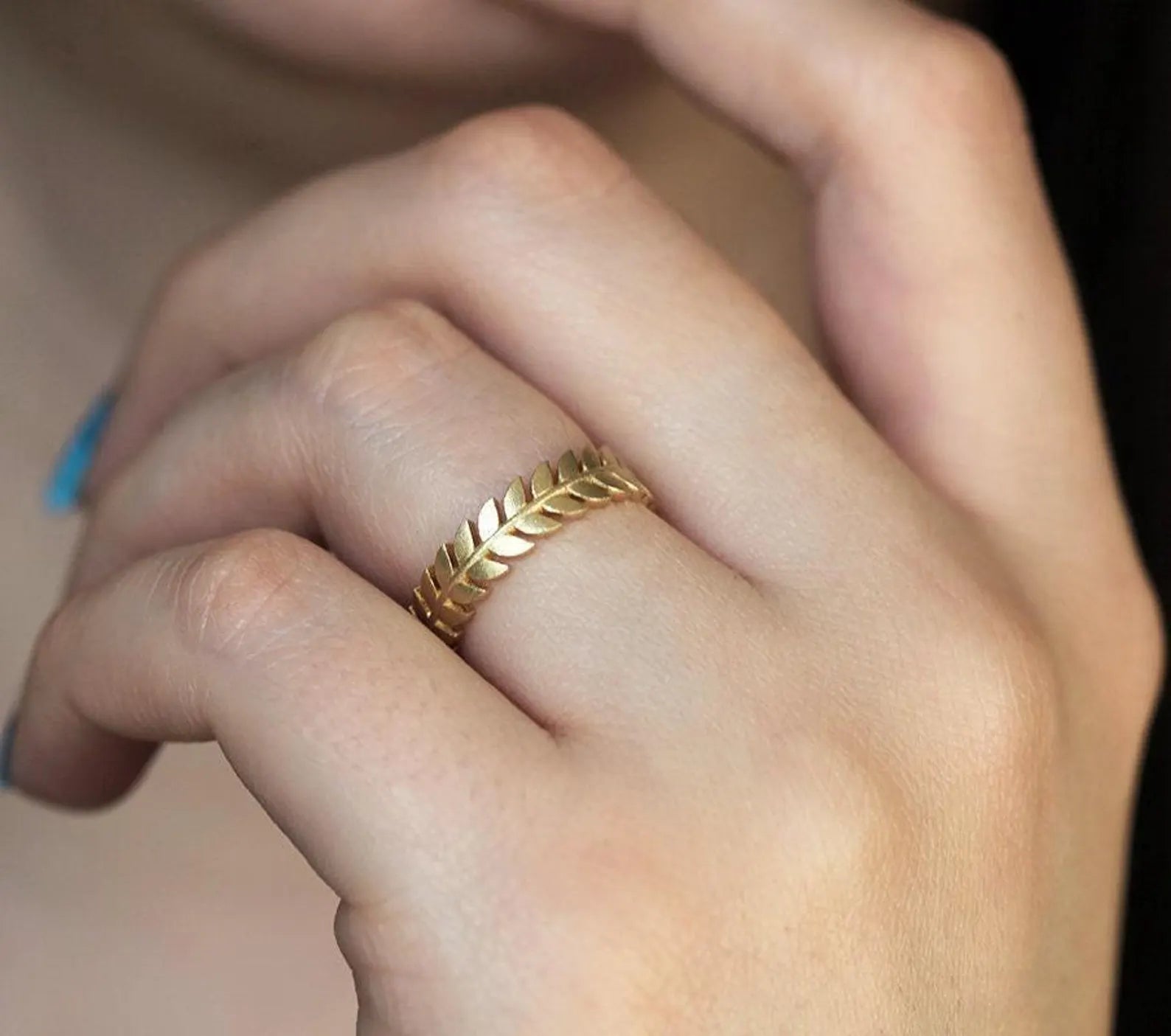 Blatt Ring