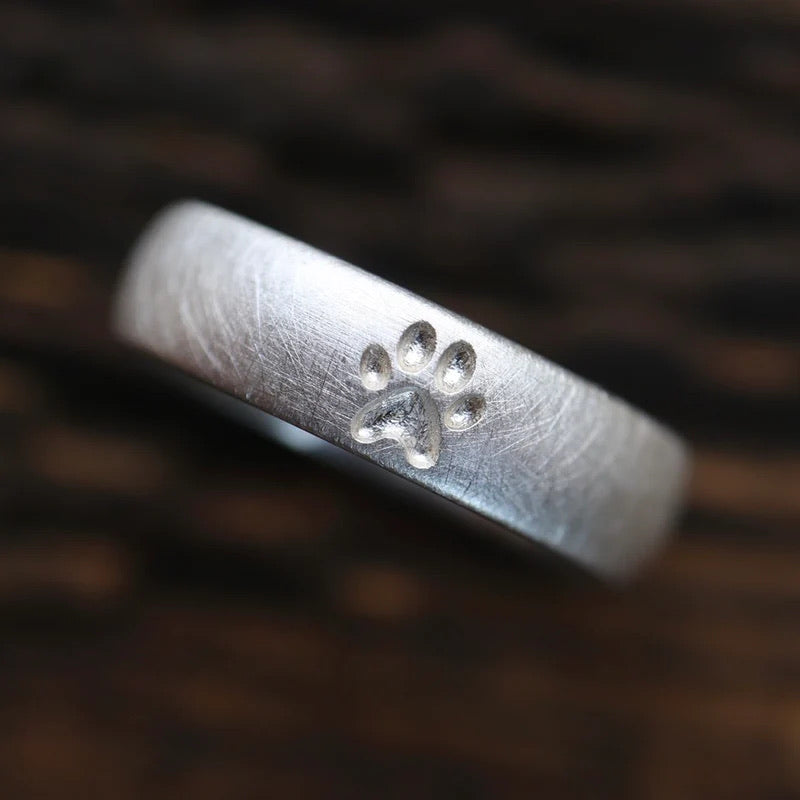 Pfoten Schmuckset Silber