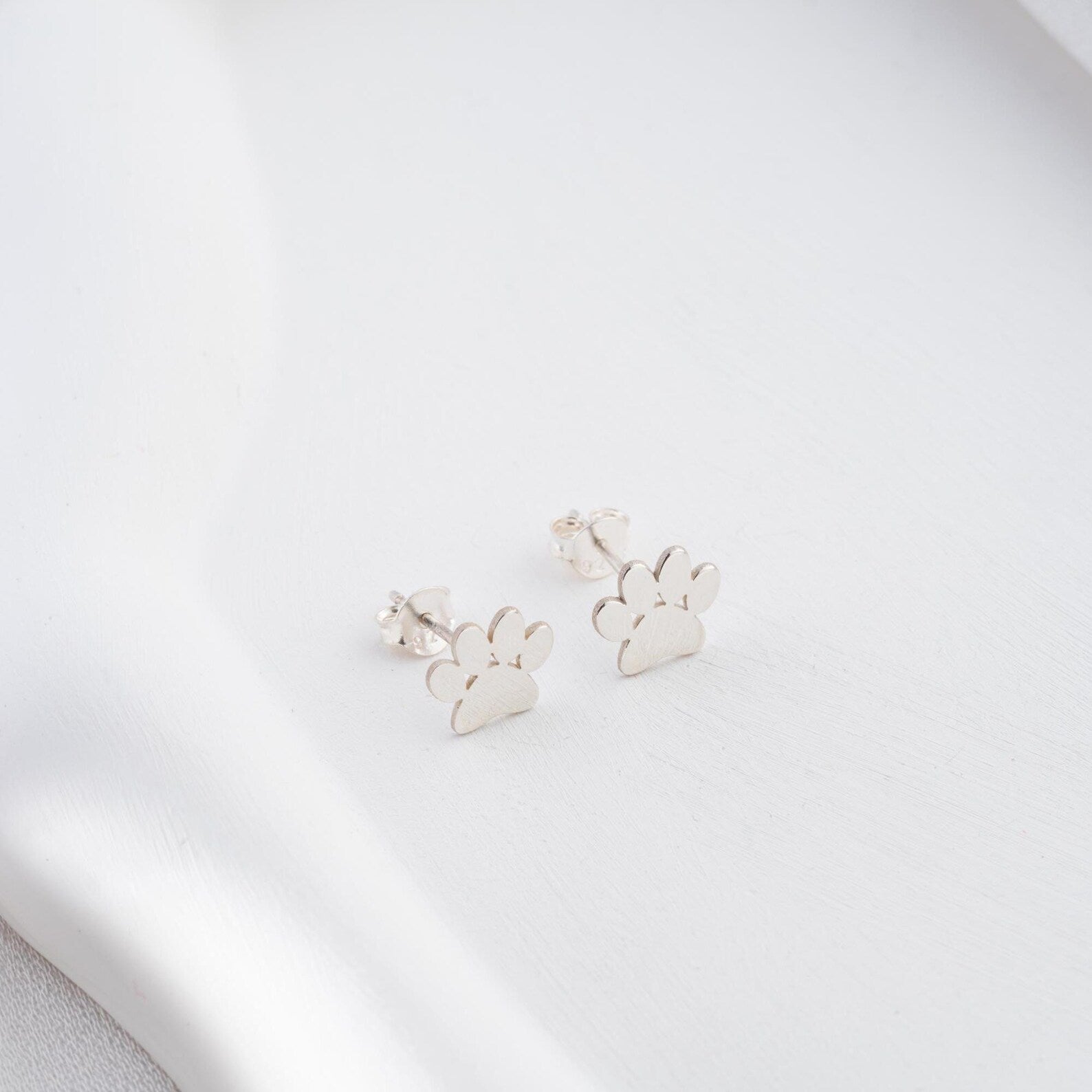 Pfoten Schmuckset Silber